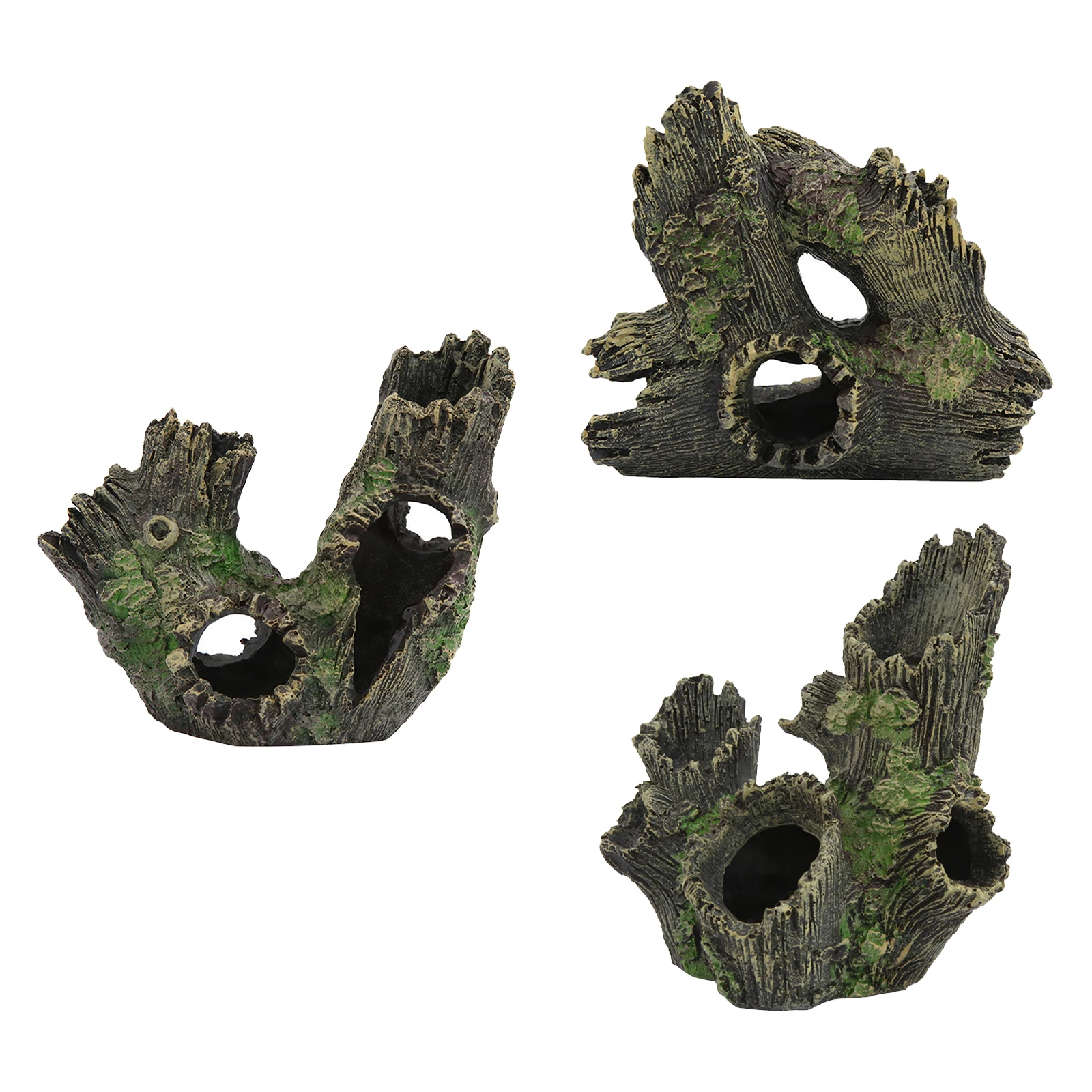 Аквариум полимерная полая ветка дерева бревно украшение для аквариума укрытия