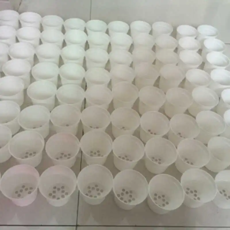 

80 Piece White or Black Plastic Flowers Plants Seedlings Nursery Pots Garden Tools 6.5X5.5cm Flowerpot