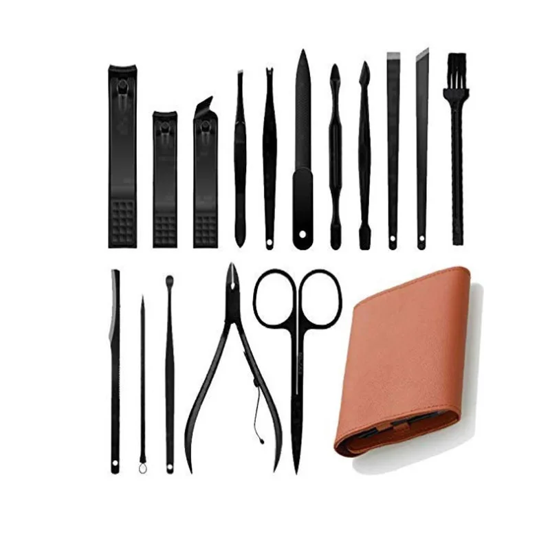 

16 кусачек для ногтей набор профессиональных кусачек для ногтей из нержавеющей стали и углеродистой стали набор для педикюра портативный до...