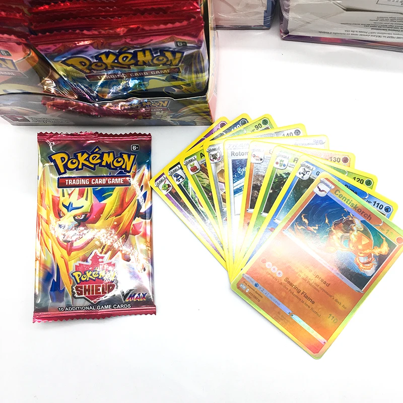 Pokemon торговая карточка игра Меч Щит коллекция сияющая коробка Vmax карта энергия