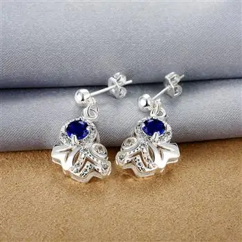 

Artistic geometry korean fashion piercing Silver 925 Hoop stud dangle Hanging Earrings for women 2021 trend jewelry Ear cuffs