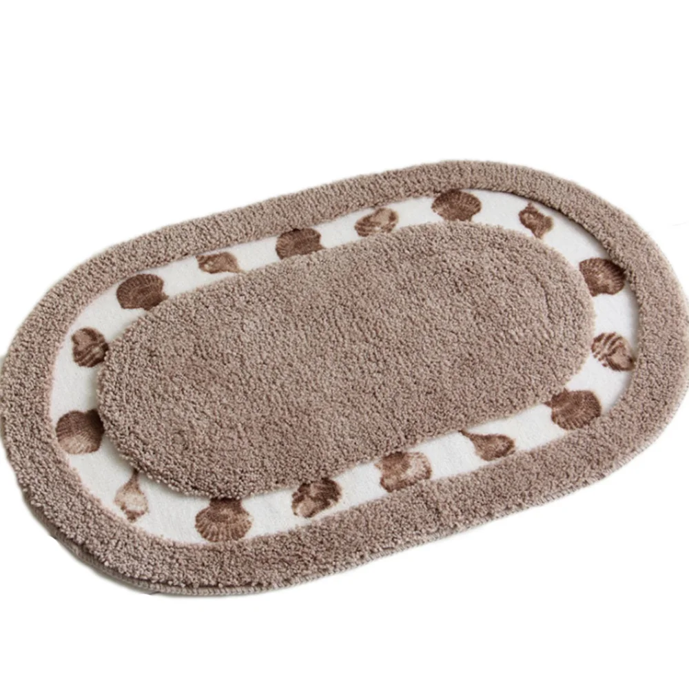 Прекрасный Овальный пасторальный коврик для ванной комнаты обучения двери | Дом