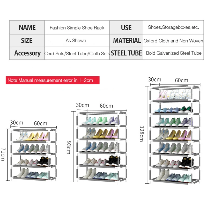 Горячая Распродажа многослойная полка для обуви из нетканого полотна домашняя
