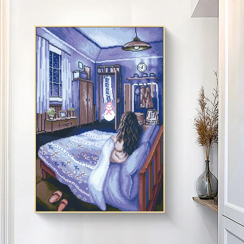 Набор для вышивки сделай сам наборы крестиком 11CT 100% Точная печать DMC холщовых