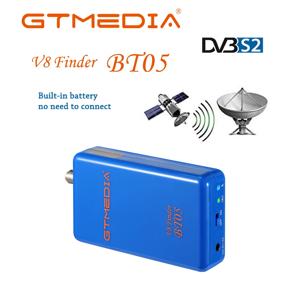 Спутниковый искатель GTmedia V8 Finder BT05 BT03 DVB S2 с поддержкой Android и Ios 1080p Bluetooth