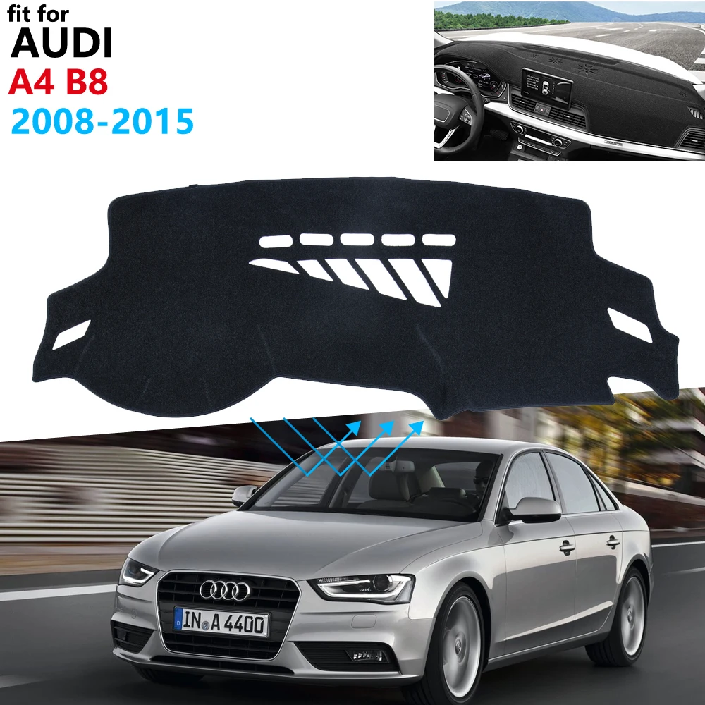 Защитная накладка на приборную панель для Audi A4 B8 2008 ~ 2015 8K автомобильные
