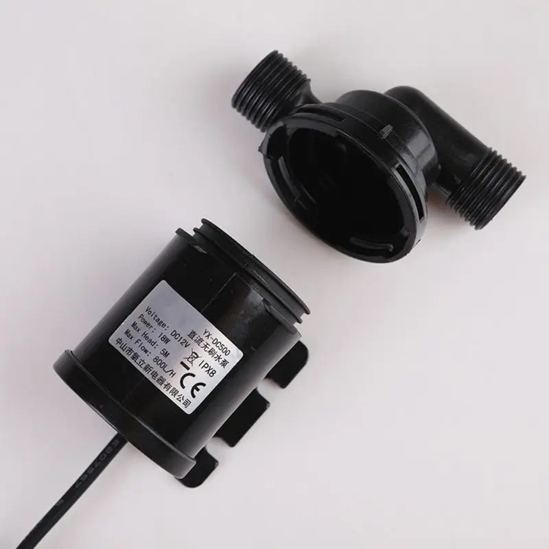 

DC12V/24V Solar Brushless Motor Water Circulation Water Booster Pump Silent High Lift Submersible Pump 1/4 Inch