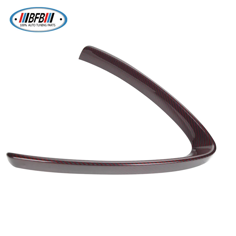 

BFB 1 шт. Stelvio красного цвета сухие карбоновые V-образные Щитки на решетку переднего бампера Накладка для Alfa Romeo Stelvio SUV 2017-2018