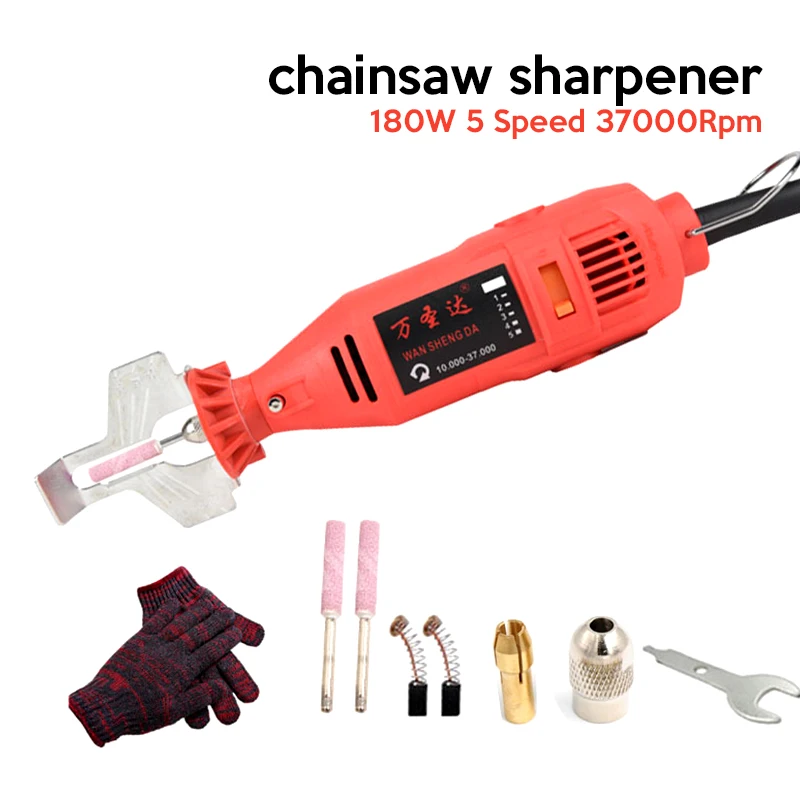 Электрическая мини-пила для заточки, 180 Вт, 5 скоростей, 37000 об/мин Электрическая мини-пила для заточки, 180 Вт, 5 скоростей, 37000 об/мин