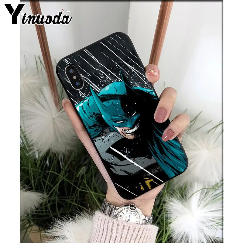 A15 Yinuoda Batman Joker Comic TPU Soft Silicone Phone Case Cover for iPhone 8 7 6 6S Plus 5 5S SE XR X XS MAX Coque Shell - Цвет: A15