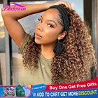 Парик для женщин, бразильский, бесклеевой, с повязкой на голову, медовый блонд