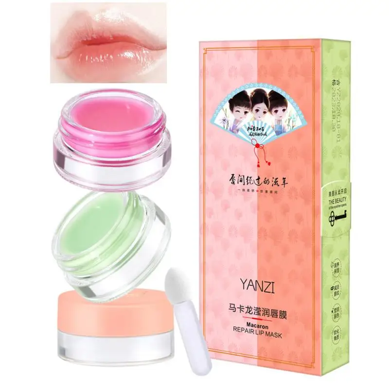 

3Pcs Lip Film Beeswax Lips Balm Set Hydrate Cream Soften Dead Lips Skin Easy to Apply Create Soft Smooth Rich Colors Lips TSLM2