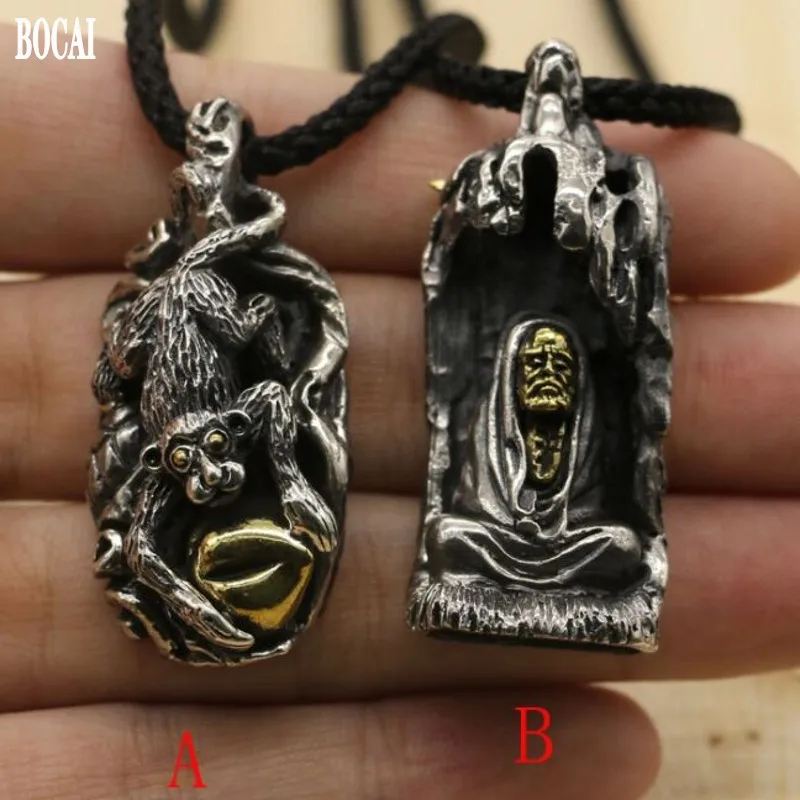 Кулон Мужской из тайского серебра с обезьяной Dharma S925 | Украшения и аксессуары