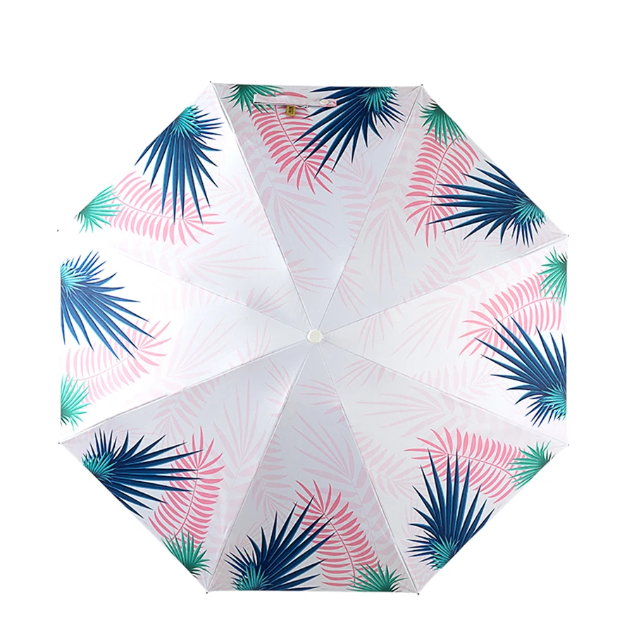 Летняя Umberlla милый Карманный лист с защитой от уф для девушек Umrella белый складной