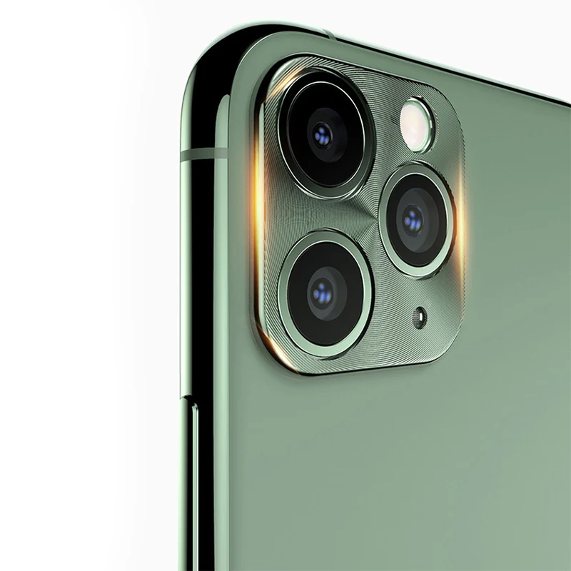 For iPhone 11 Pro/11 Pro Max Back Len Potective Ring Tempered Glass Metal Camera Lens Cover Screen Portector Case | Мобильные