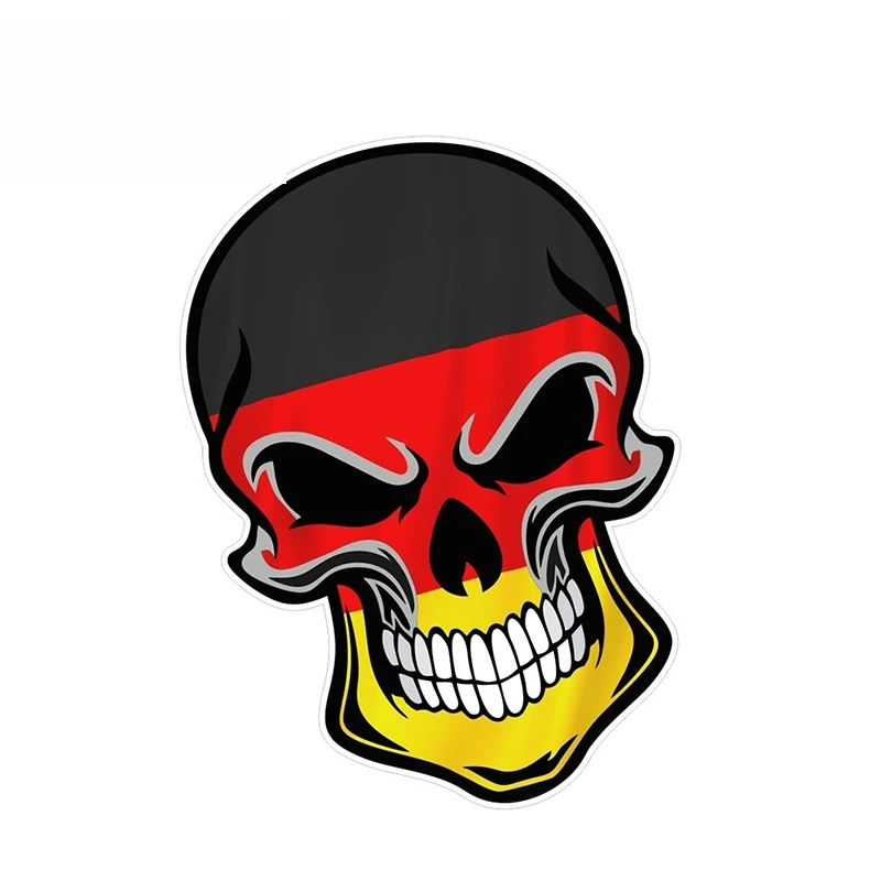 

W-0860 Creativity Color Skull Head Modeling Personality Car Stickers PVC Fashion Auto Window Bumper Quality Waterproof Decals