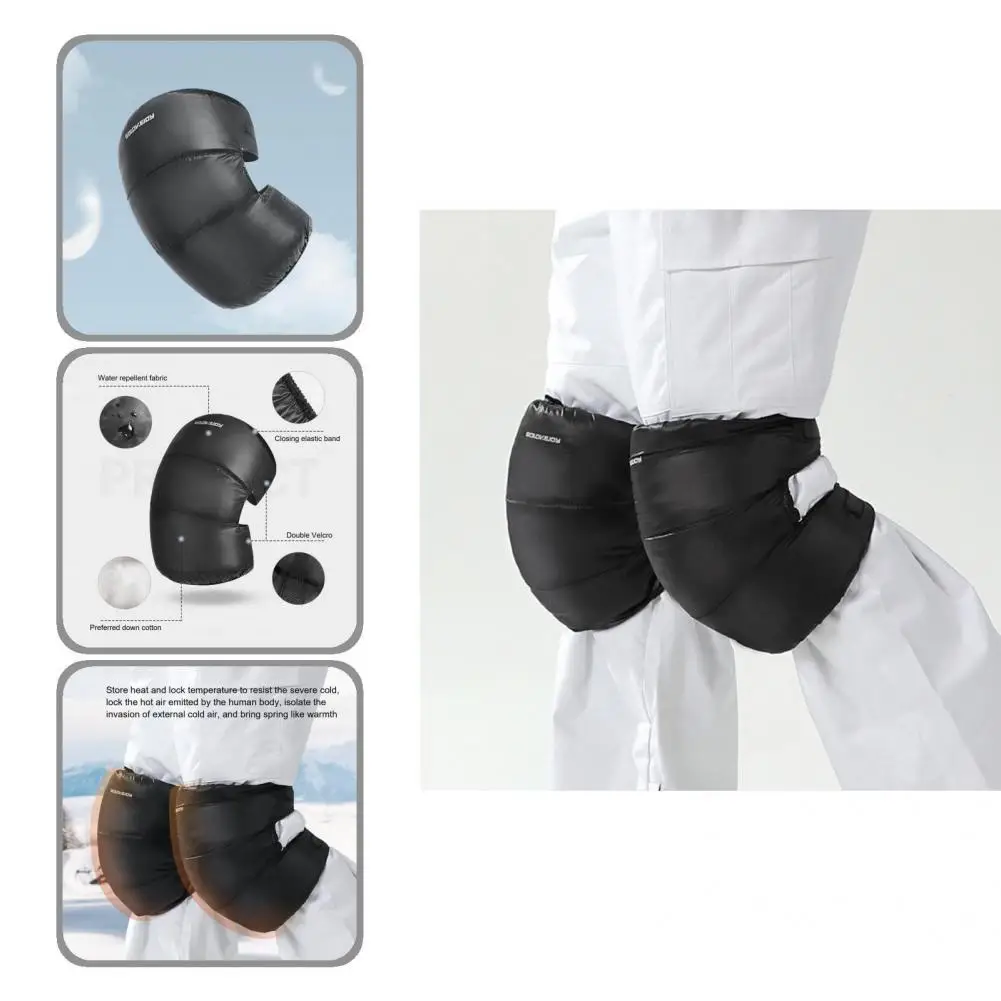 

Outdoor Supplies 1 Pair Useful Winter Down Knee Scarf Soft Knee Warmer Wind-proof for Winter