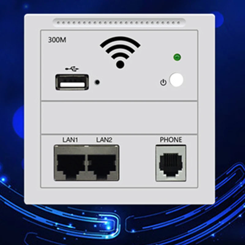 300 Мбит/с в стене AP ретранслятор WiFi настенная розетка маршрутизатор Точка доступа