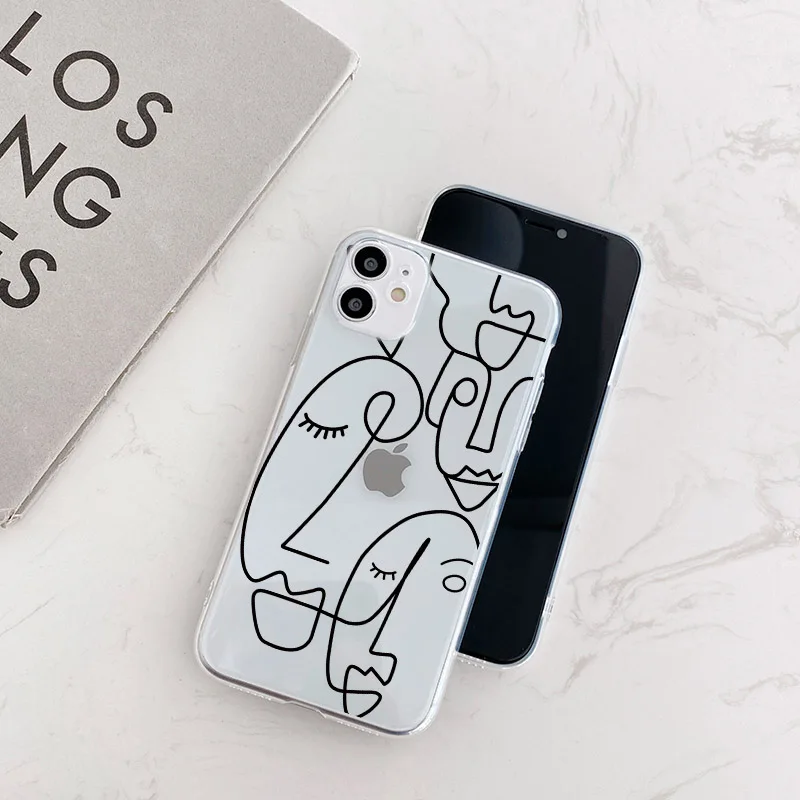 Abstract Art painting Phone Case For Samsung A21 A21s A30 A40 A50 A51 A71 A70 S20 FE S9 plus Note 20 Ultra 10 8 9 Soft Cover | Мобильные