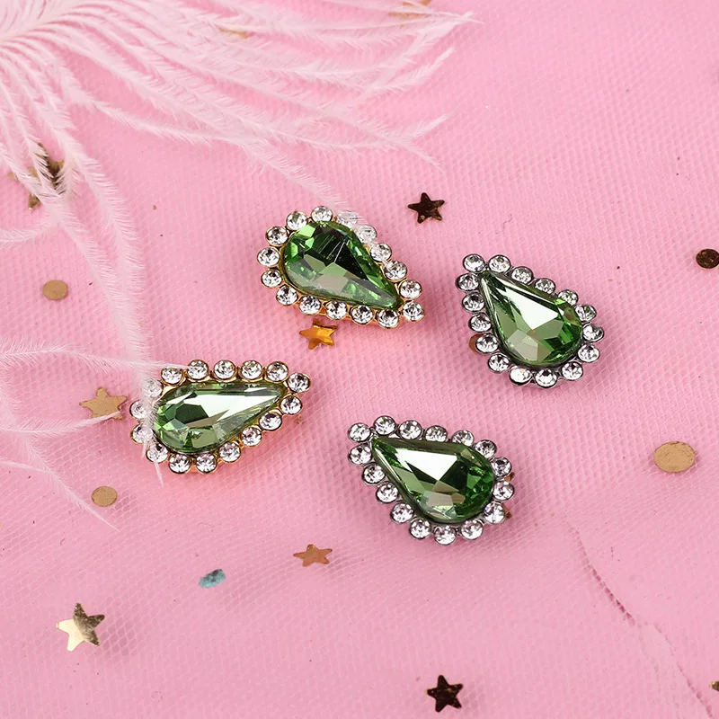 Стеклянные капли воды ZOTOONE золотистые/белые дна зернистость стразы сделай сам