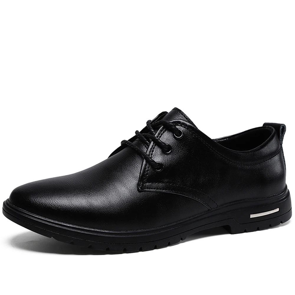 

Мужские деловые туфли на шнуровке, черные повседневные кожаные лоферы, Классические оксфорды, большие размеры, весна-осень 2021