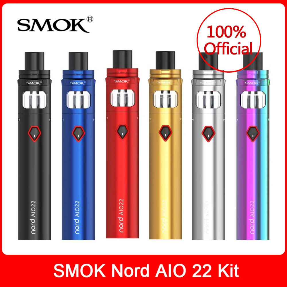 Оригинальный набор SMOK Nord AIO 22 аккумулятор 2000 мА/ч/комплект 19 1300 мА/ч электронная