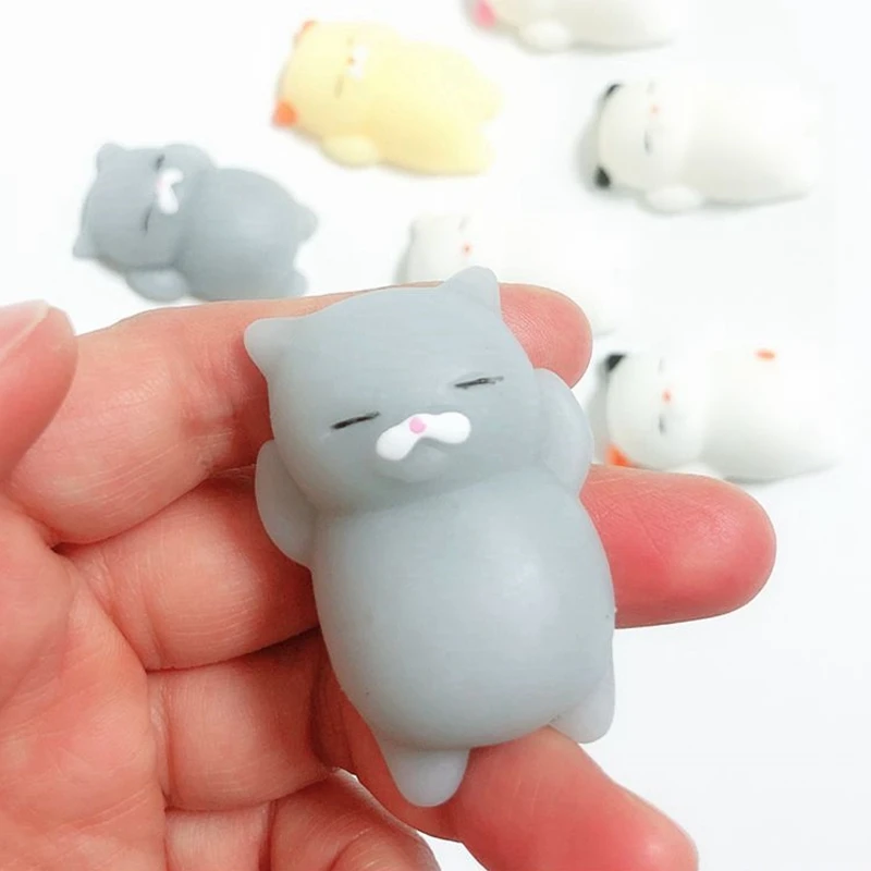 Мягкий милый мягкий антистрессовый мяч для кошек декомпрессия мочи антистресс