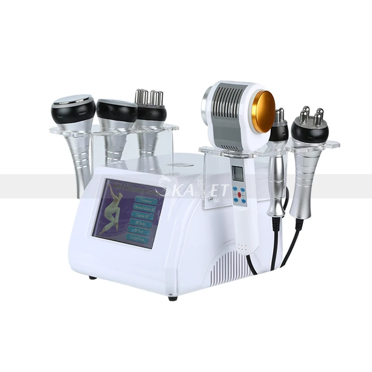 

6in1 RF Skin Rejuvenation Ultrasonic Cavitation 40K Weight Loss Fat Reduction Cellulite Removal Hot & Cold Hammer Equipment