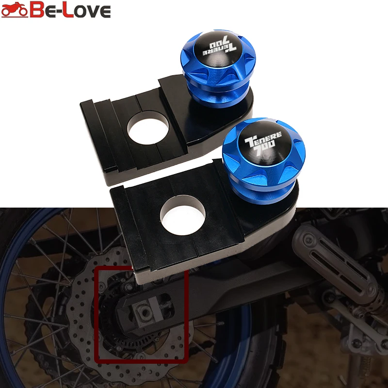 

Rear Wheel Axle Stand Pick Up Hook Set For YAMAHA TENERE 700 Tenere700 XTZ 700 2019-2021 Motorcycle Accessories CNC Aluminum