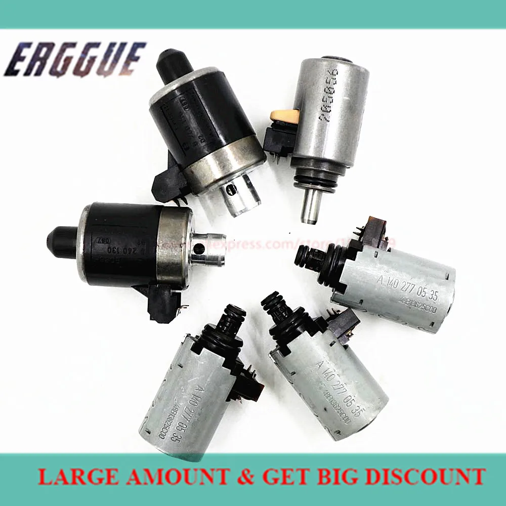 OEM Automatic Transmission Shift Solenoid Set 722.6 722.605 722.620-633 5-Spee For Mercedes-Benz 1996Up A1402770435 A1402770398 |