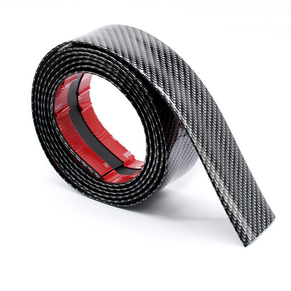 Car Stickers 5D Carbon Fiber Rubber Styling Door Sill Protector DIY Door Sill Protector Edge Guard Car Stickers Car Accessories