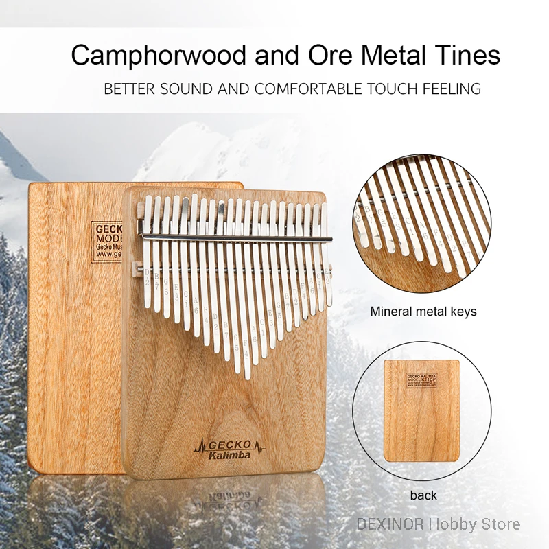 Gecko оригинальный 21 ключ Kalimba инструмент для профессиональной K21CP Calimba клавиатура