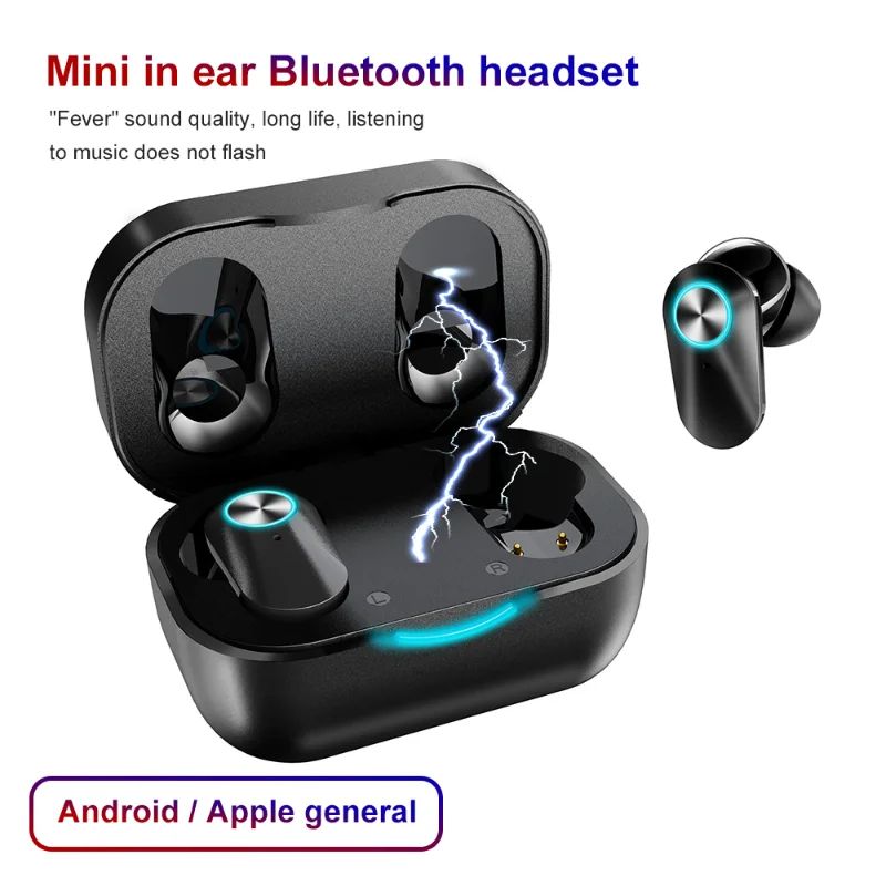 

S320 TWS Wireless Bluetooth Mini Headphones Waterproof Stereo Sports Earbuds Noise Canceling In-Ear Hands-Free Mic Earphone