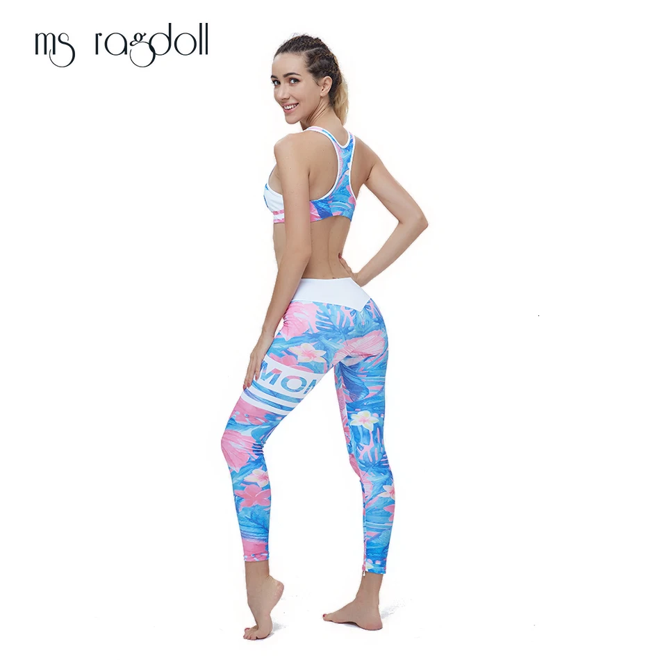 MS Ragdoll Женский комплект с принтом Ropa Deportiva Mujer спортивная одежда для тренировок