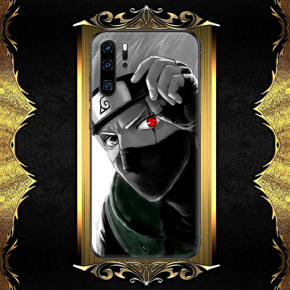 

Itachi Kakashi Akatsuki Pain N-Narutos Phone Case For Huawei P Mate 10 20 30 40 Pro Lite Smart 2019 2021 black Etui Painting