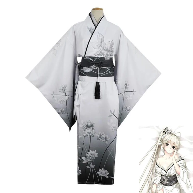 Yosuga женский костюм кимоно юката платье униформа для хэллоуивечерние аниме