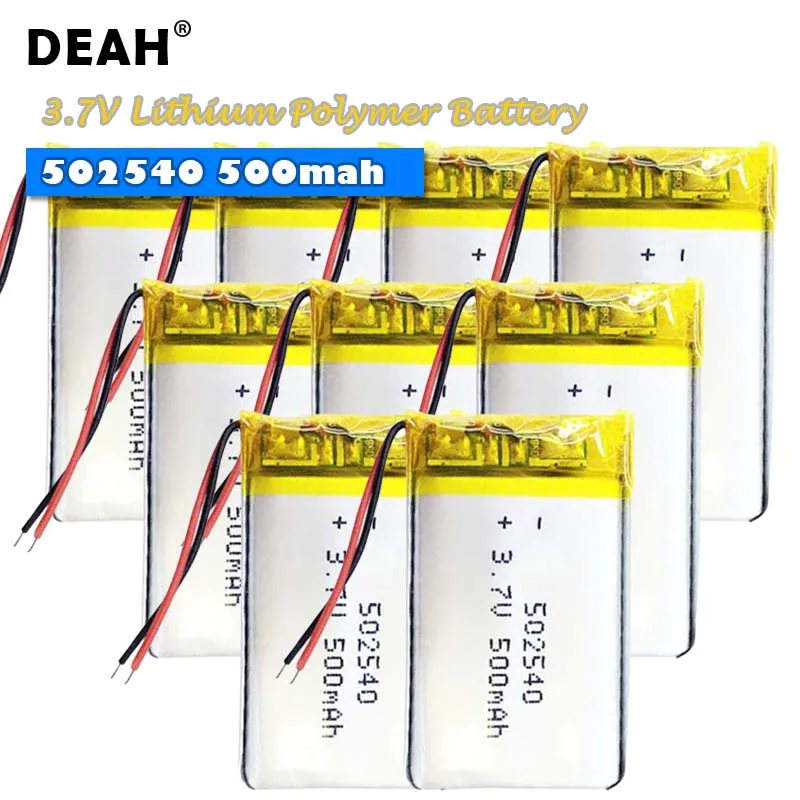 5-50 шт 3 7 V Lipo cells 502540 500mah литиевая полимерная аккумуляторная батарея для MP5 GPS bluetooth