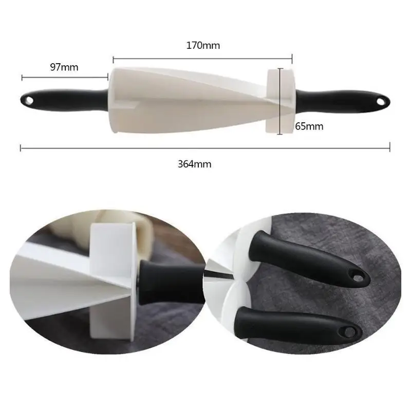 

Upspirit Rolling Cutter for Making Croissant Bread Wheel Dough Pastry Knife Anti-stick Rolling Croissant Cutter Baking Utensils