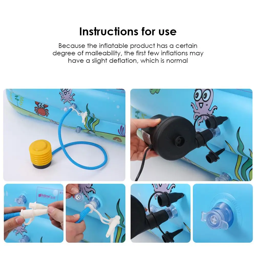 

Child 1 Set Beach Pool Inflatable Children'S Ball Pool Blue Foldable Funny Inflatable Swimming Pool Inflation Antibacterial