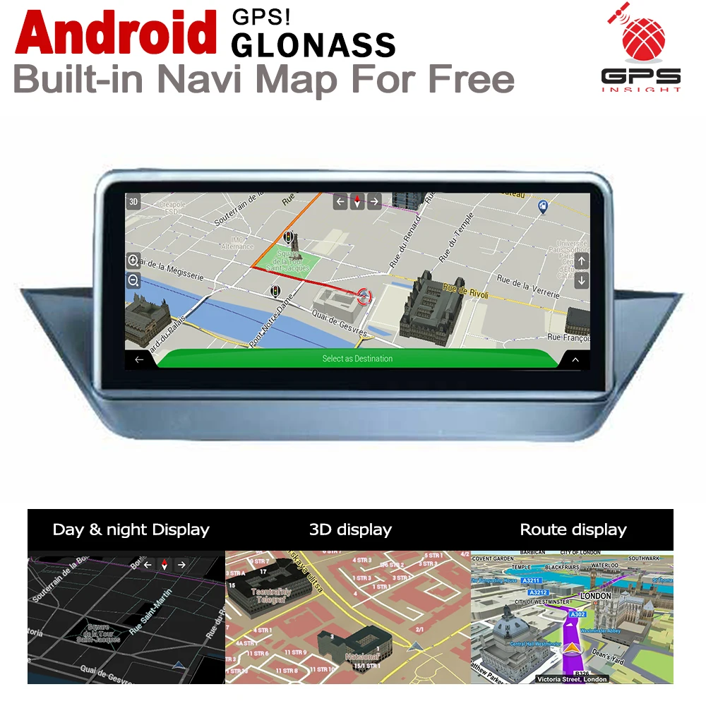 Android 2 DIN автомобильный DVD GPS для BMW X1 E84 2009 ~ 2015 навигационная карта мультимедийный