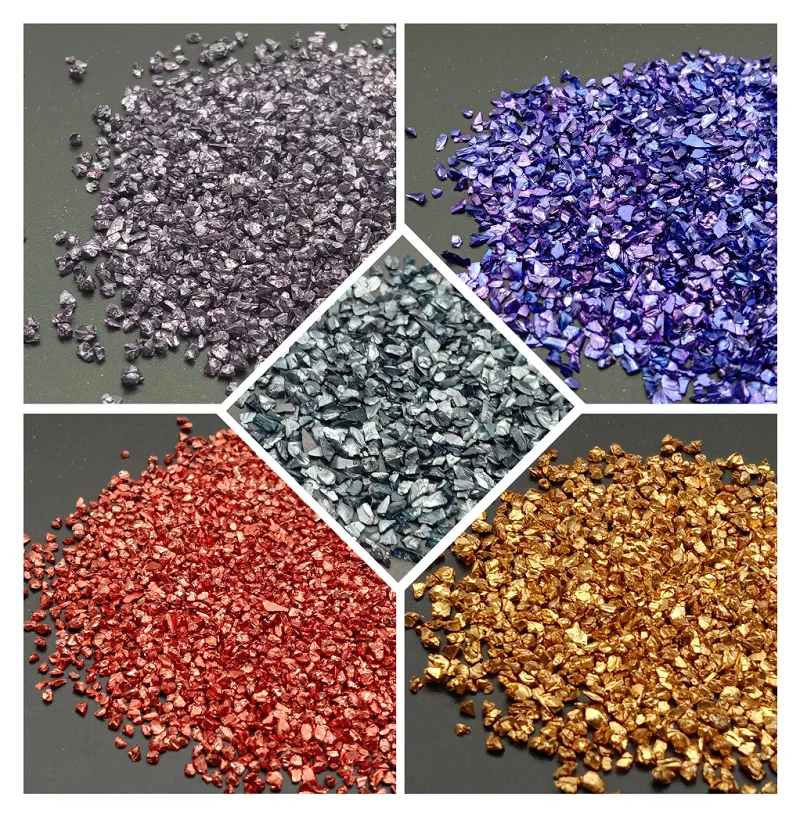 

20 г/пакет 1-2 мм Красочные нерегулярные раздавить гравий супер блестящие стекла дизайн ногтей Стразы для маникюра украшение