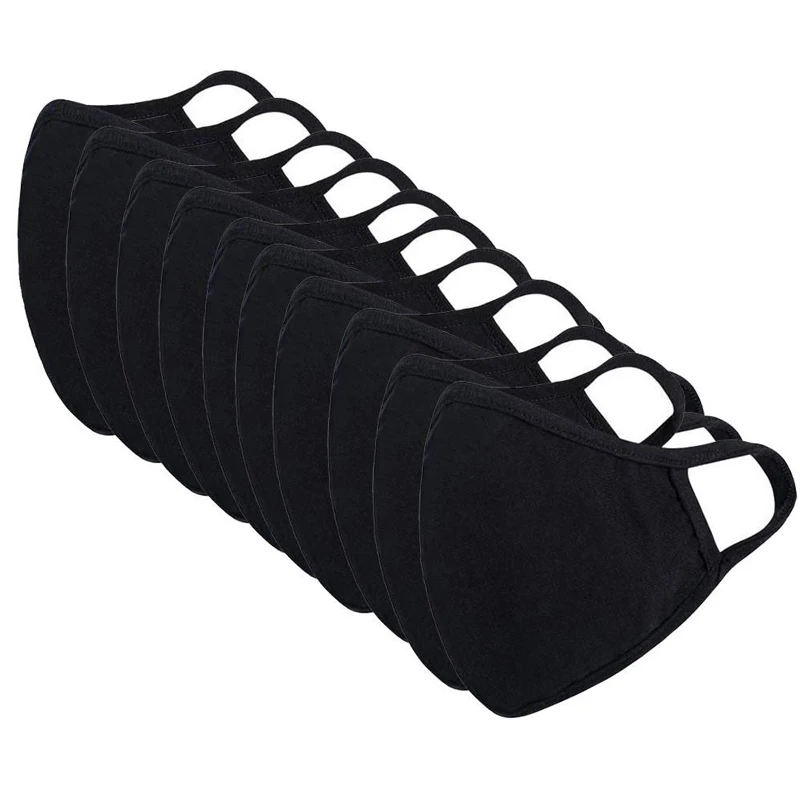 Маска для лица противопылевая хлопковая унисекс маска 3 слойная ветрозащитная с