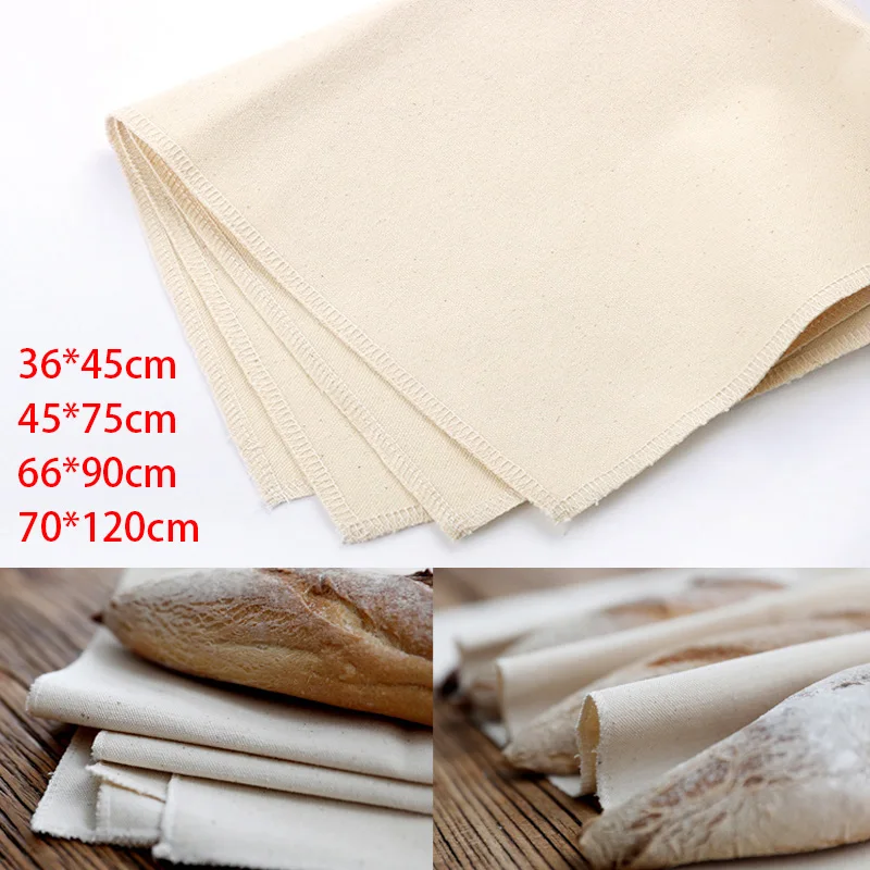 

1Pc Fermented Linen Cloth Dough Bakers Pans Proving Bread Baguette Flax Cloth Baking Mat Kitchen Tools