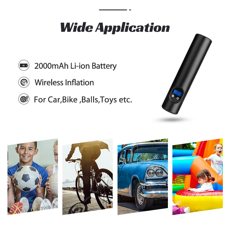 Precio Compresor De Bomba De Aire Eléctrica Para Coche, Mini Inflador De Neumáticos Inalámbrico Portátil De 12V Y 150PSI Para Bicicleta Y Motocicleta