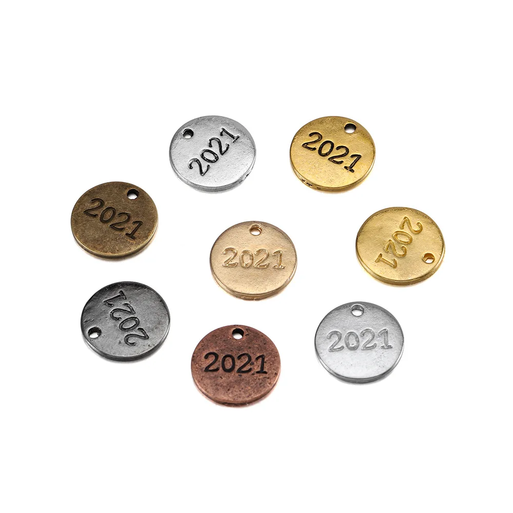 

40pcs Bracelet Necklace Pendant 2021 Pendant Alloy Tag DIY Jewelry Accessories