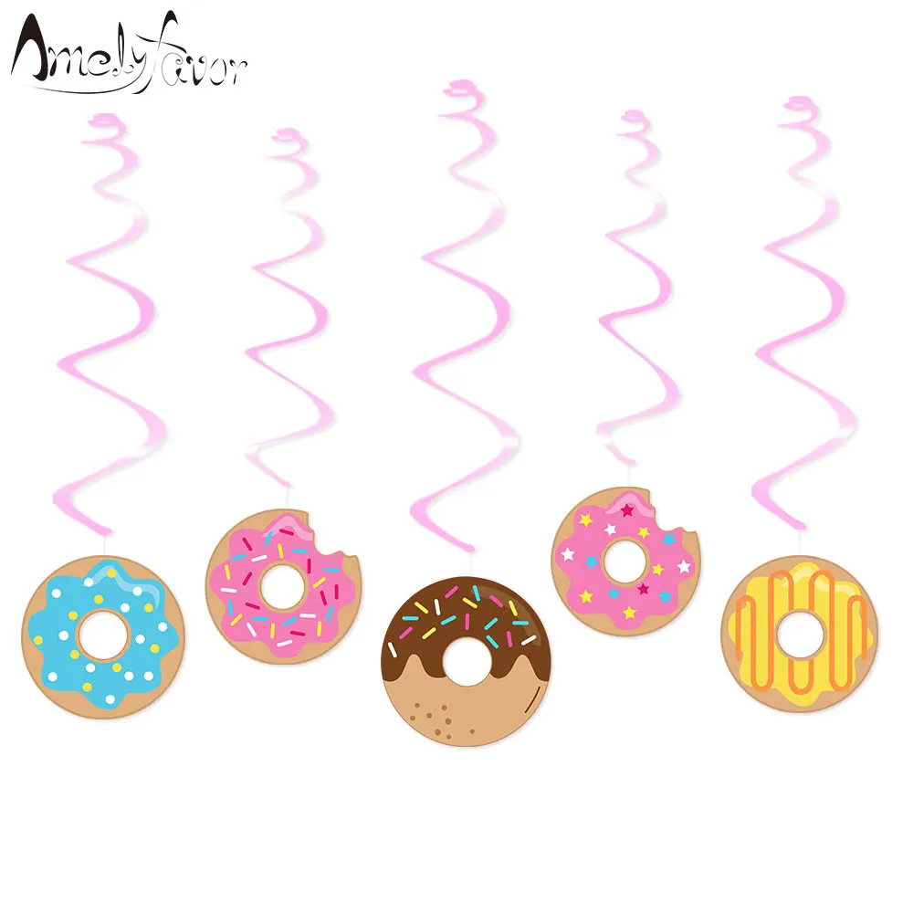 Потолочный висячий пончик с изображением пончиков украшение для детского дня