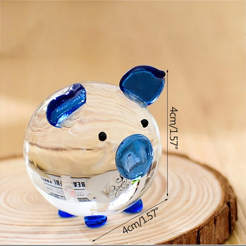 Strongwell с украшением в виде кристаллов пара свинок стекло свинья фигурка лаки