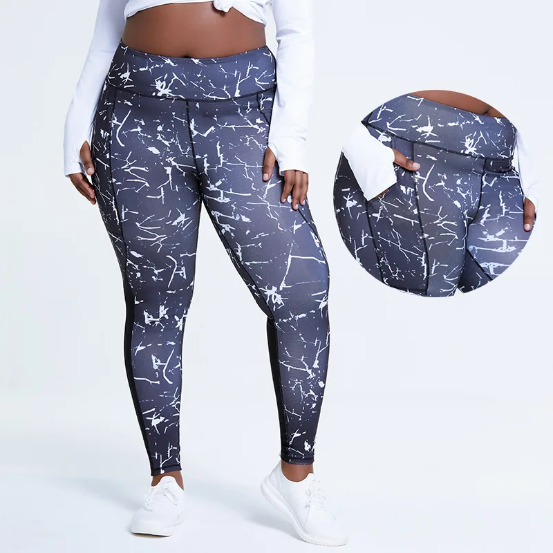

Womens High Waist Embroidery Print Push Up Yoga Pants Skinny Plus Size Trousers Yoga Pants Trousers Sport Casual Pants