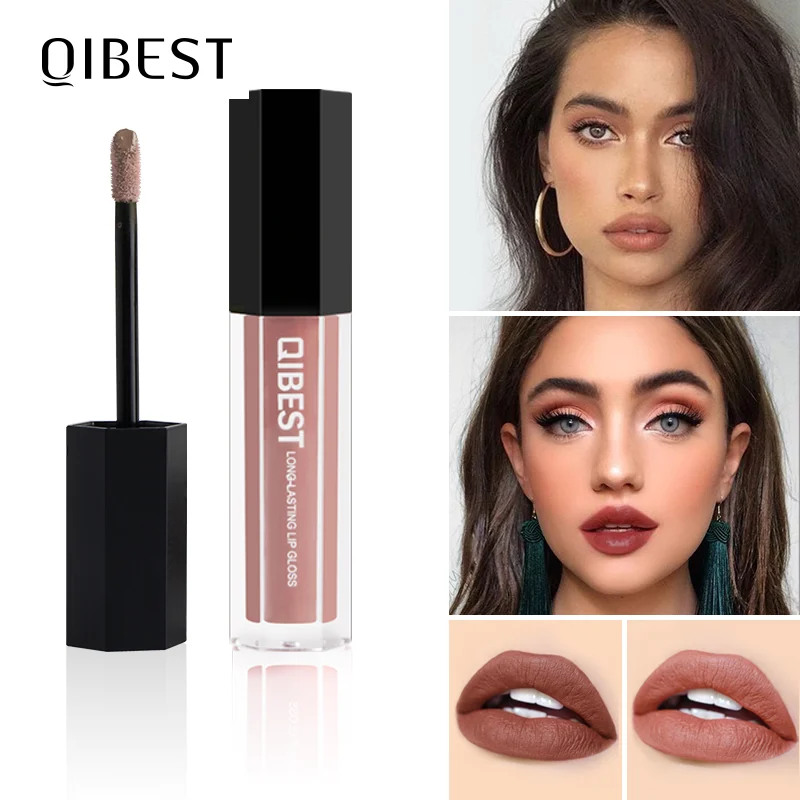 Матовый блеск для губ QIBEST 28 цветов водостойкий тинт женский макияж косметика