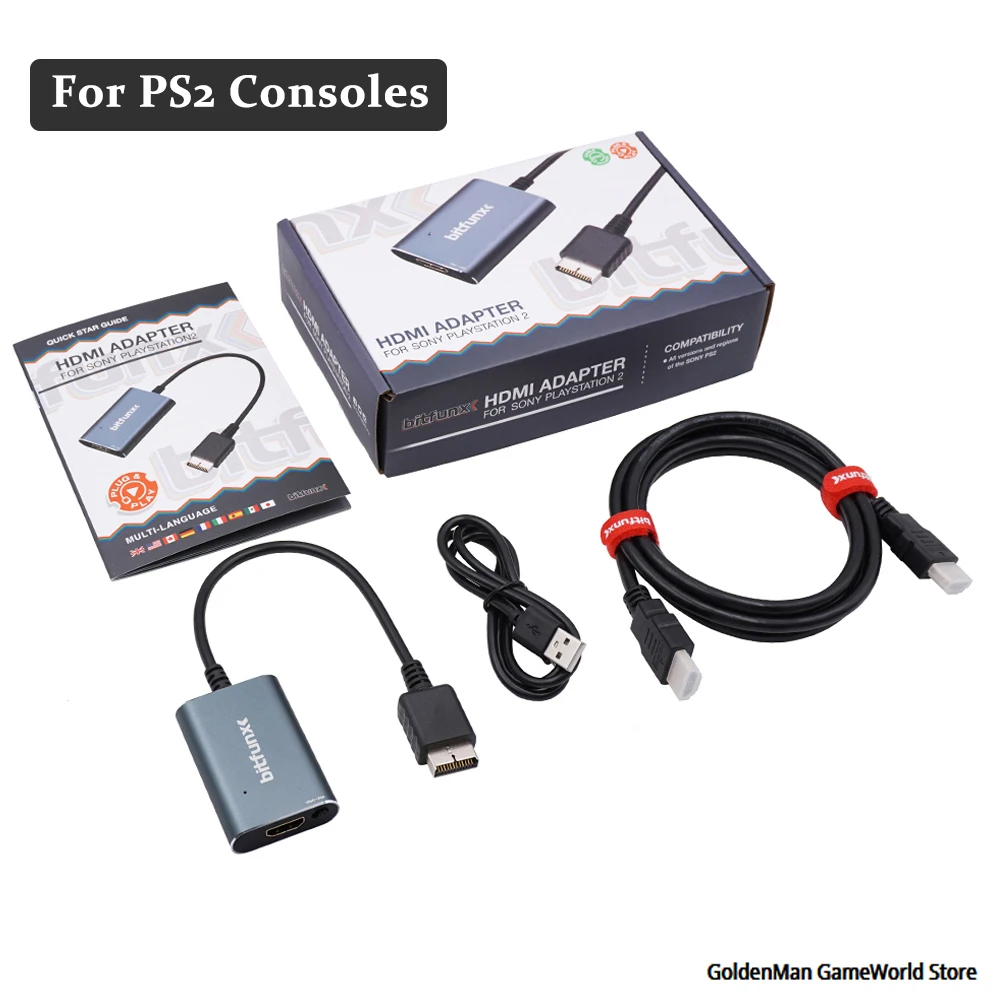 Compatível para Sony Interruptor de Componente Ps2 para tv Melhor Qualidade Hdmi-conversor Adaptador Moderna Incluindo Rgb –